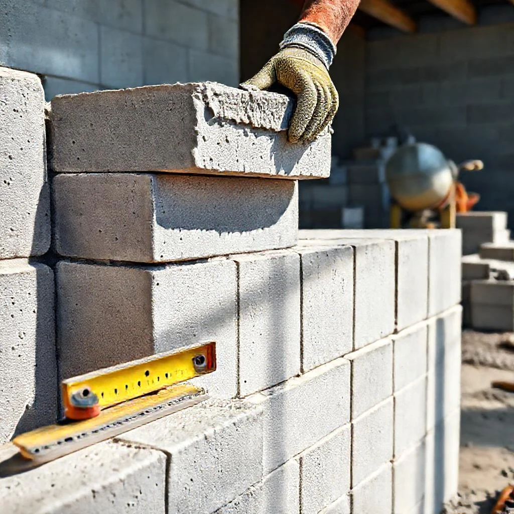 Фото по теме: Особенности возведения стен из полистиролбетонных блоков