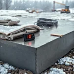 Фото по теме: Особенности ухода за свежеуложенным бетоном в зимний период