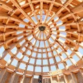 Фото по теме: Особенности монтажа стропильной системы купольной крыши дома