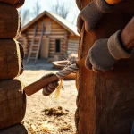 Фото по теме: Как сделать конопатку сруба после завершения усадки дома