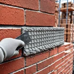 Фото по теме: Особенности возведения стен из кирпича с армированием сеткой