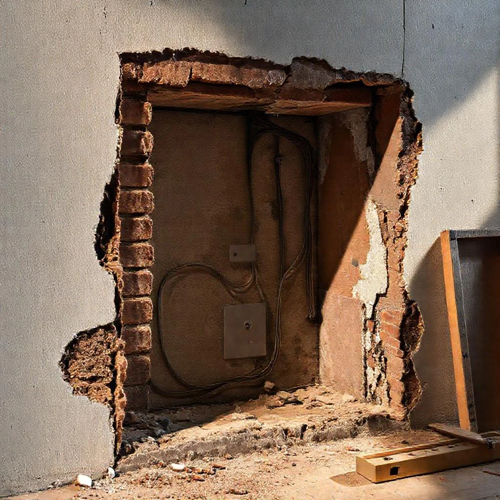 Фото по теме: Ошибки при устройстве глубоких ниш под электрический щиток