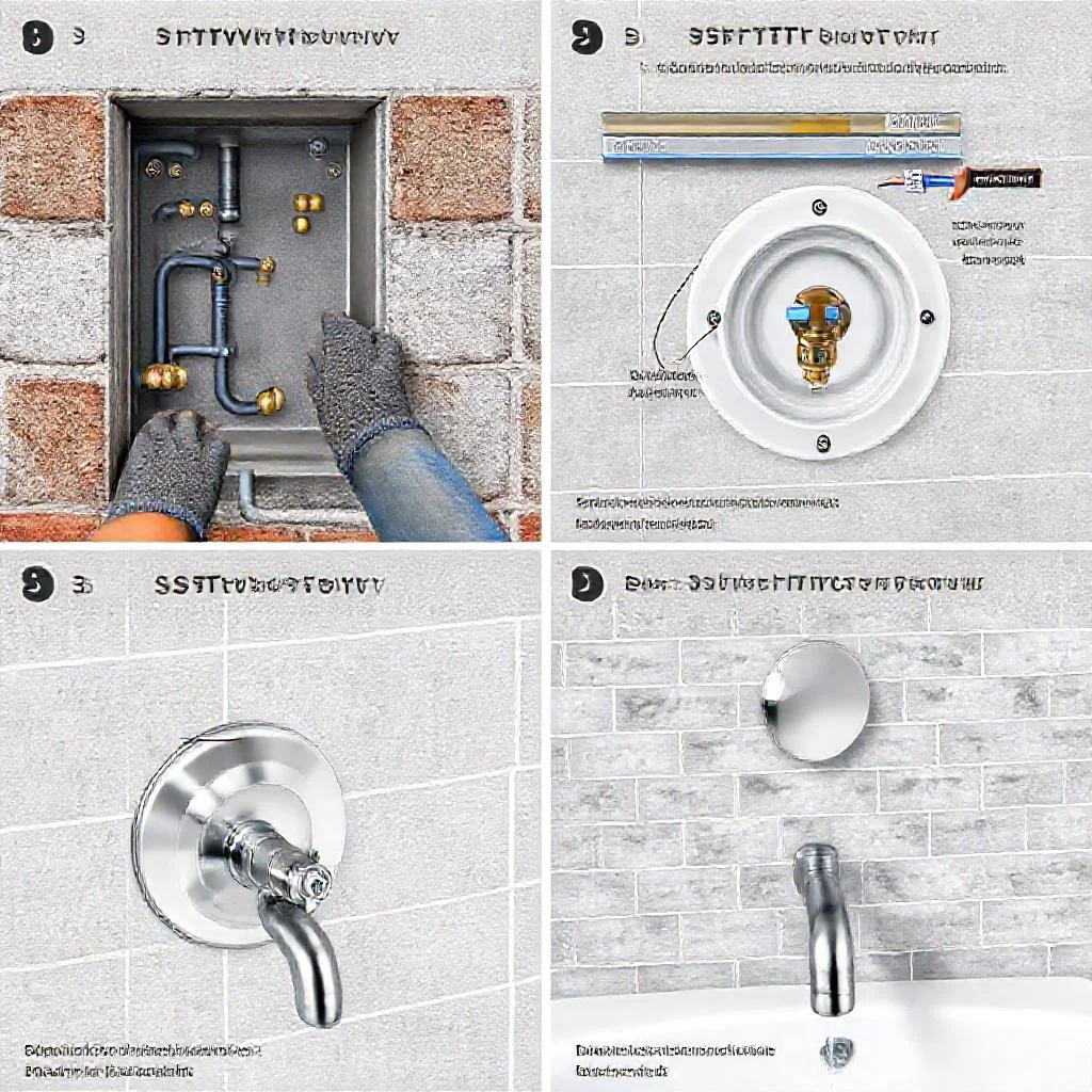 Как правильно подключить смеситель скрытого монтажа для ванны Иллюстрация к статье: Как правильно подключить смеситель скрытого монтажа для ванны